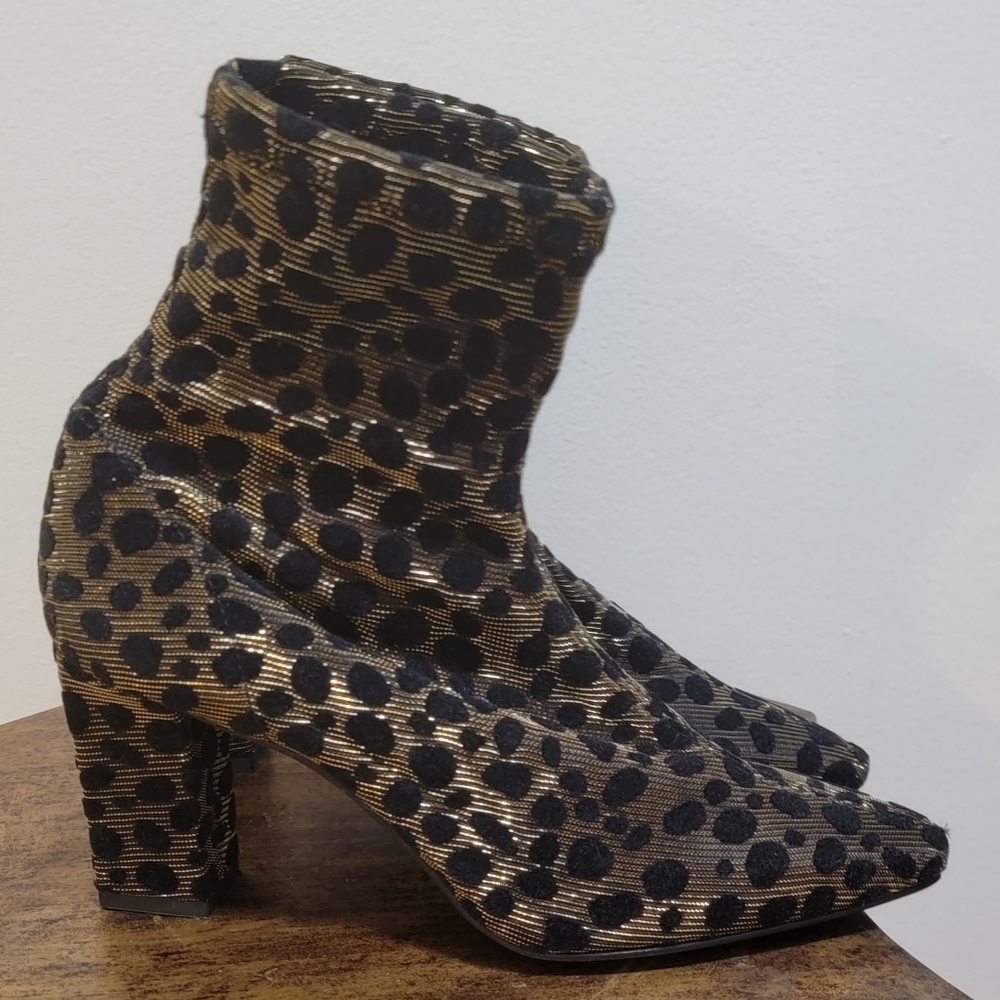 Anthropologie × Farylrobin × Lisbon Velvet Heeled Boots _ - Picture 5 of 9